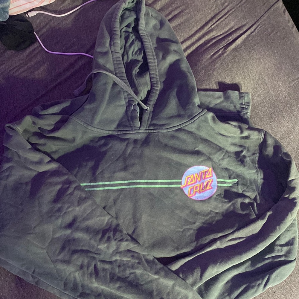 Green Santa Cruz Hoodie, Size M